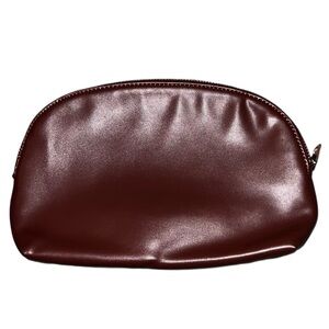 Vorspack Makeup Bag Small Travel Cosmetic Bag Mini Makeup Pouch Brown Zip Up NEW